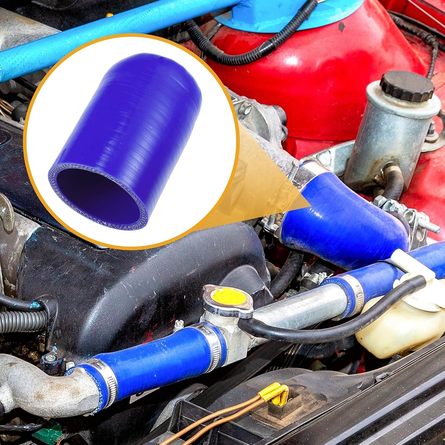 Tapa manguera vacío coche con abrazadera