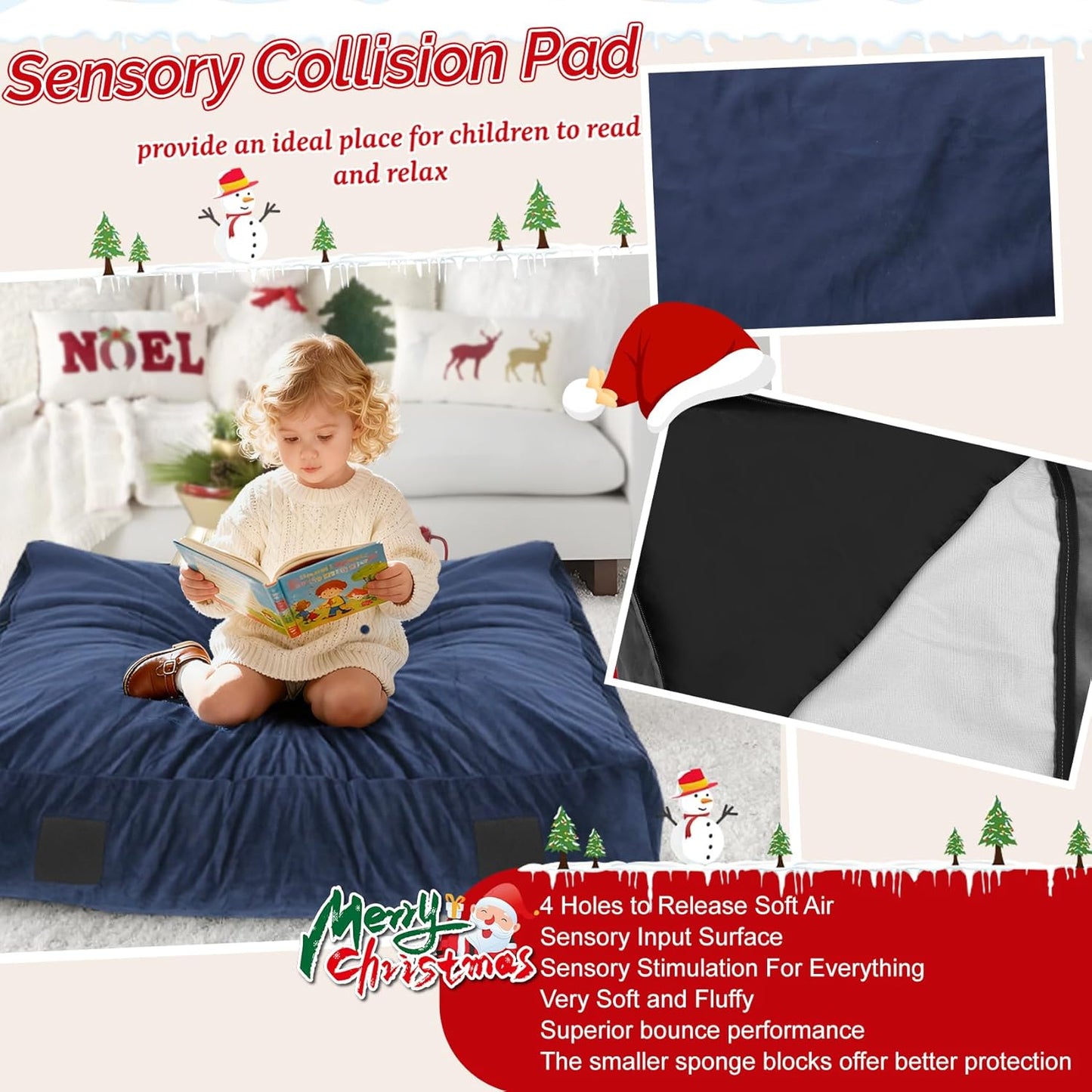 Almohadillas sensoriales para niños con cubierta lavable