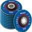 Paquete 10 discos zirconia T27 4.5pulg grano 80