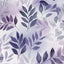 Papel pintado vintage Purple Leaf 17.5x393.5" autoadhesivo