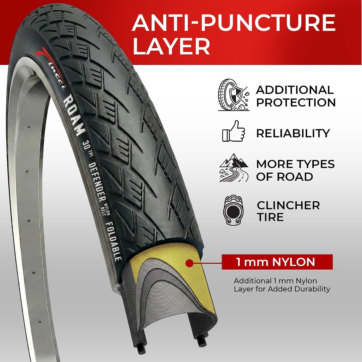 Neumáticos plegables 700x32 para bicicletas