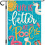 Bandera jardín doble cara 12x18pulg Life is better at the pool