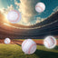 Faroles papel béisbol 8pulg fiesta equipo 3 Pzas