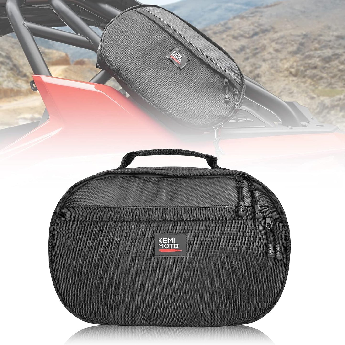 Bolsa almacenamiento correa UTV con tira reflectante