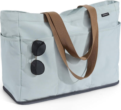 Bolsa playa XL con cremallera y enfriador plegable