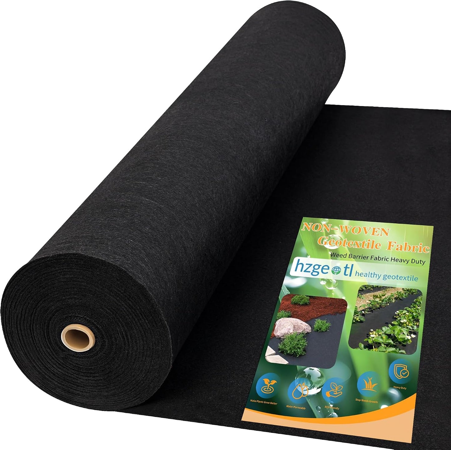 Tela geotextil 8oz resistente para jardinería 3x100pies