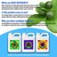 Juego fertilizantes orgánicos 32oz 3 partes para plantas y jardines