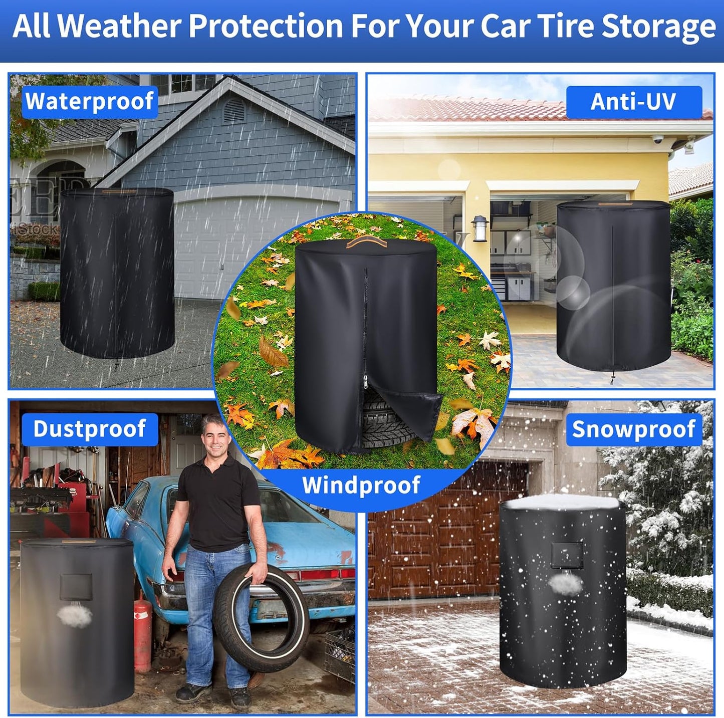 Cubierta neumáticos 420D impermeable para camión al aire