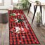 Alfombra pasillo navideño 2x6ft antiderrap lavable