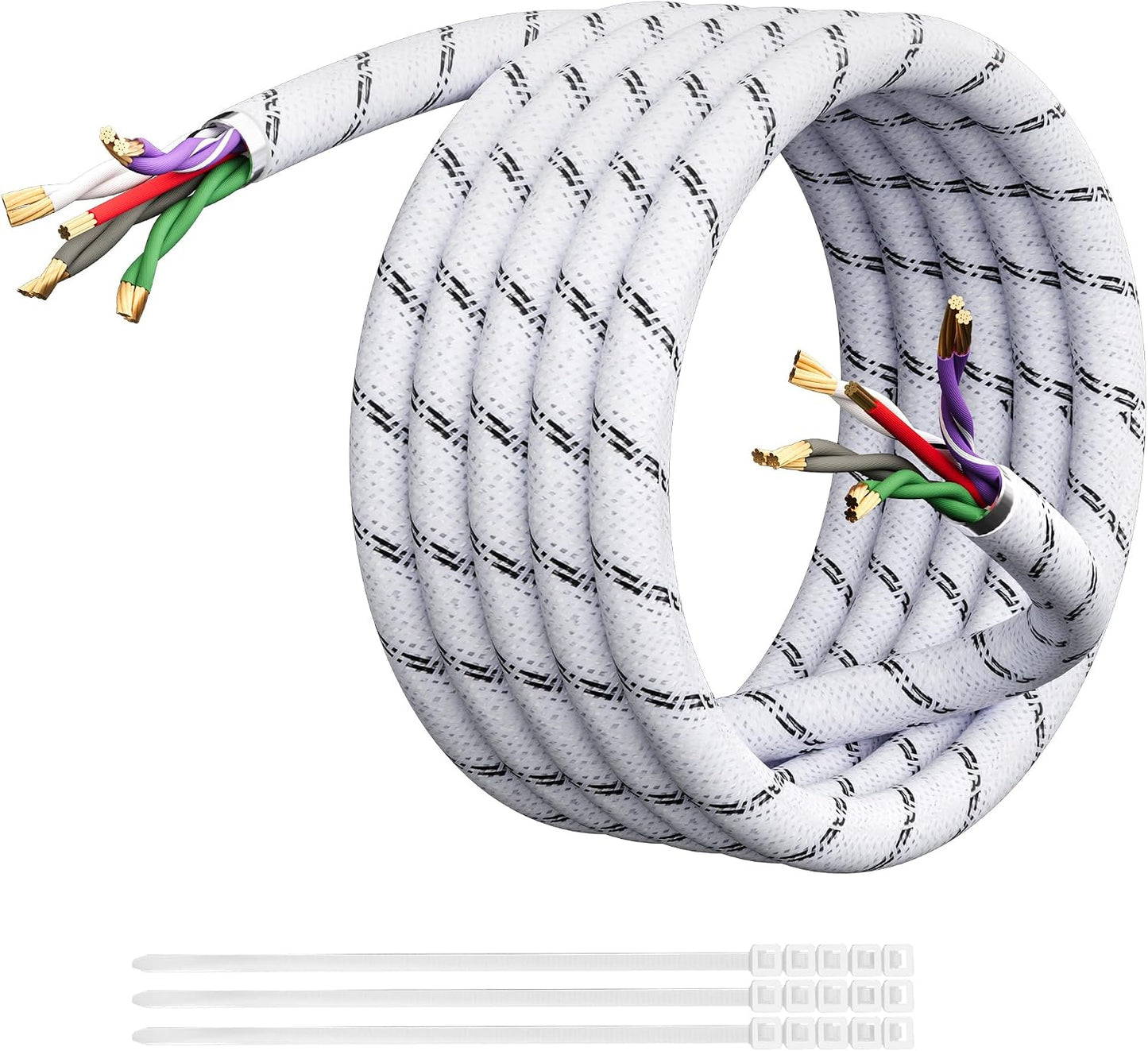 Cable altavoz 4 canales 18awg 25pies trenzado blindado