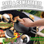 Kit prensa hamburguesas 56 pzas hierro fundido 7.9pulg mango madera