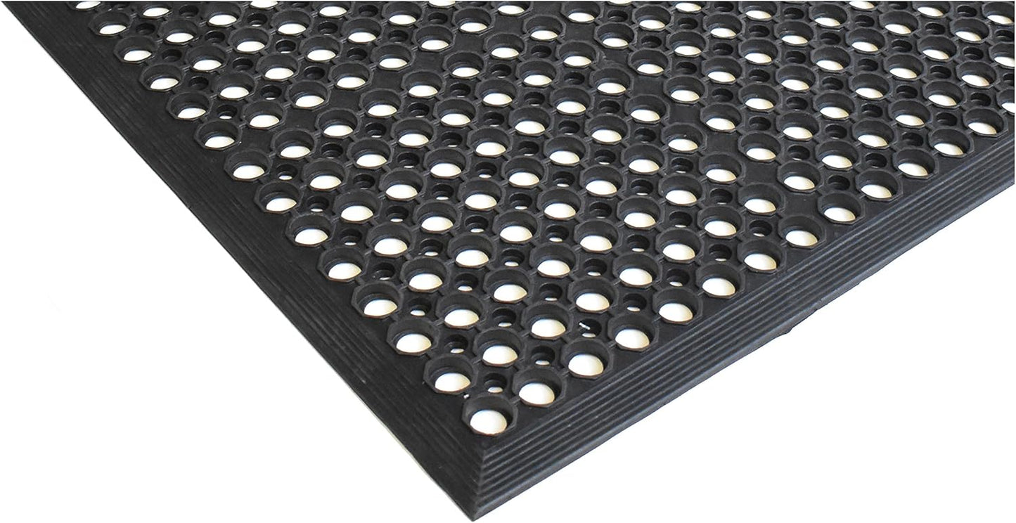 Felpudo goma True Step 3x5ft con círculo abierto
