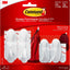 Pack ganchos diseño blanco 2 pequeños 2 medianos 4 tiras