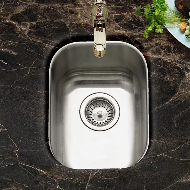 Fregadero cocina acero inox 14pulg con colador y rejilla