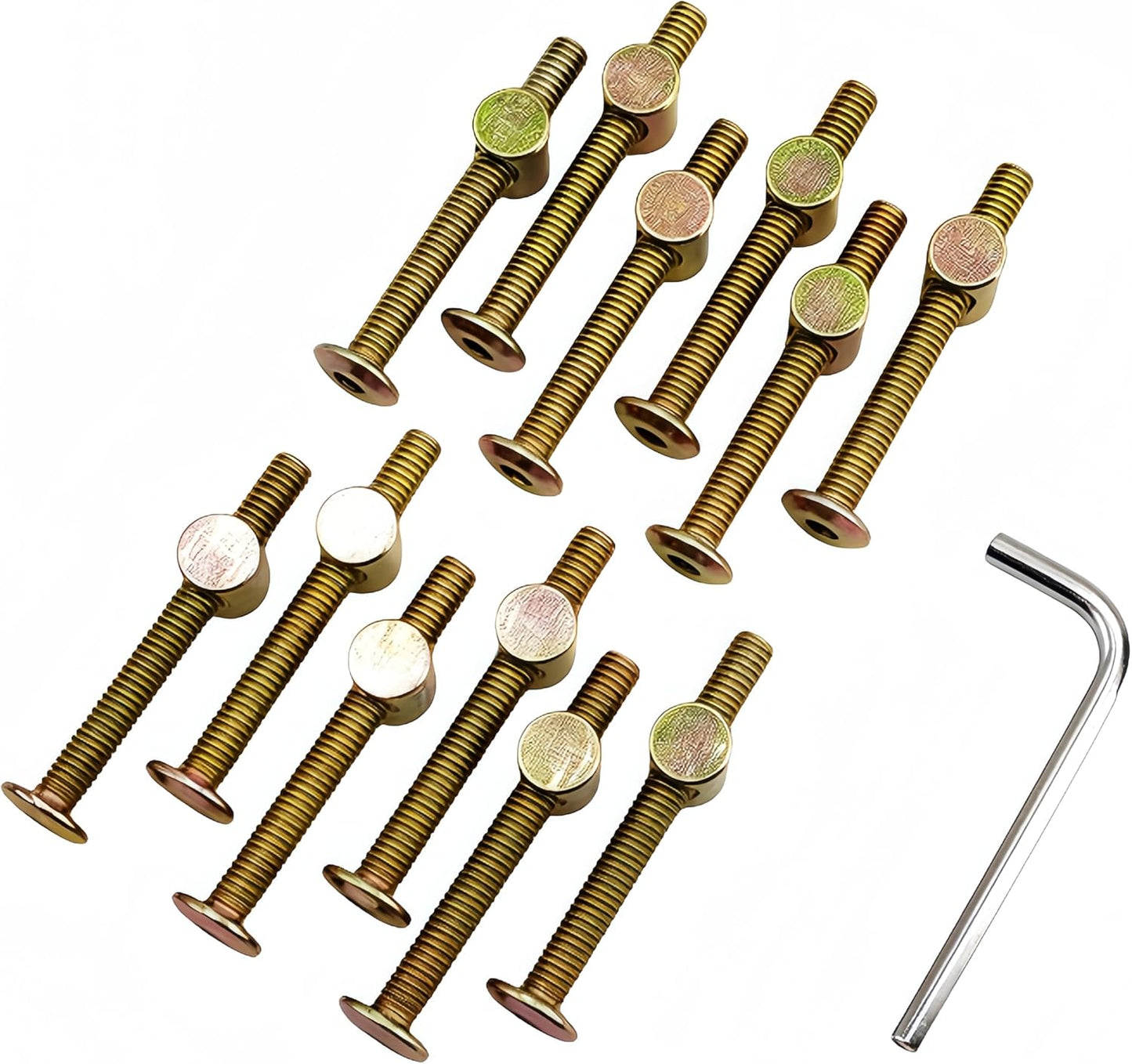 Kit tornillos y tuercas para cuna y litera m6x55mm 12 pzas