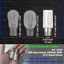 Bombilla secadora E12 25W 6000K luz día blanco