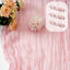Camino Mesa Estopilla Bohemia Semitransparente Rosa Set 3