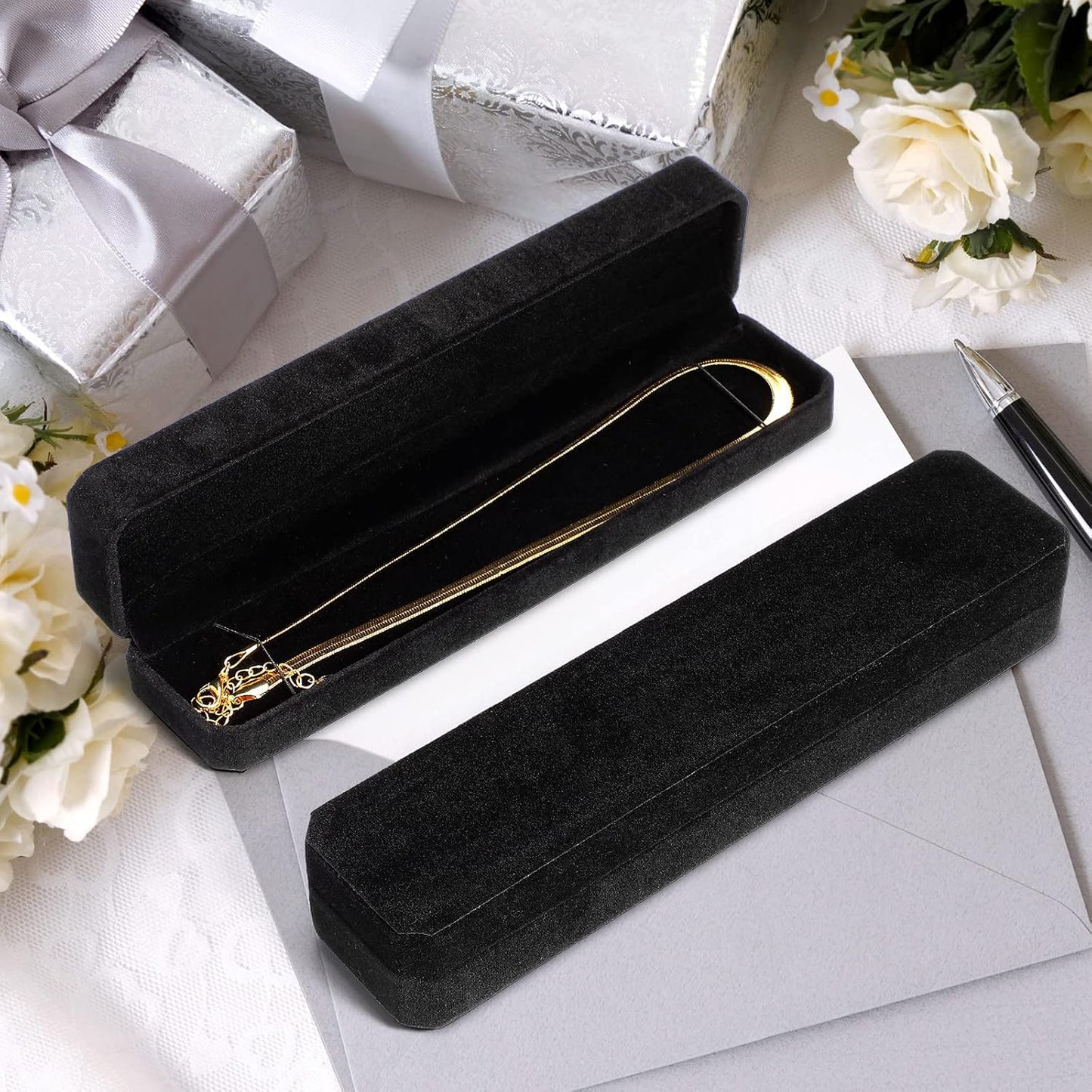 24 Cajas Terripleto para Joyas Regalo Negro