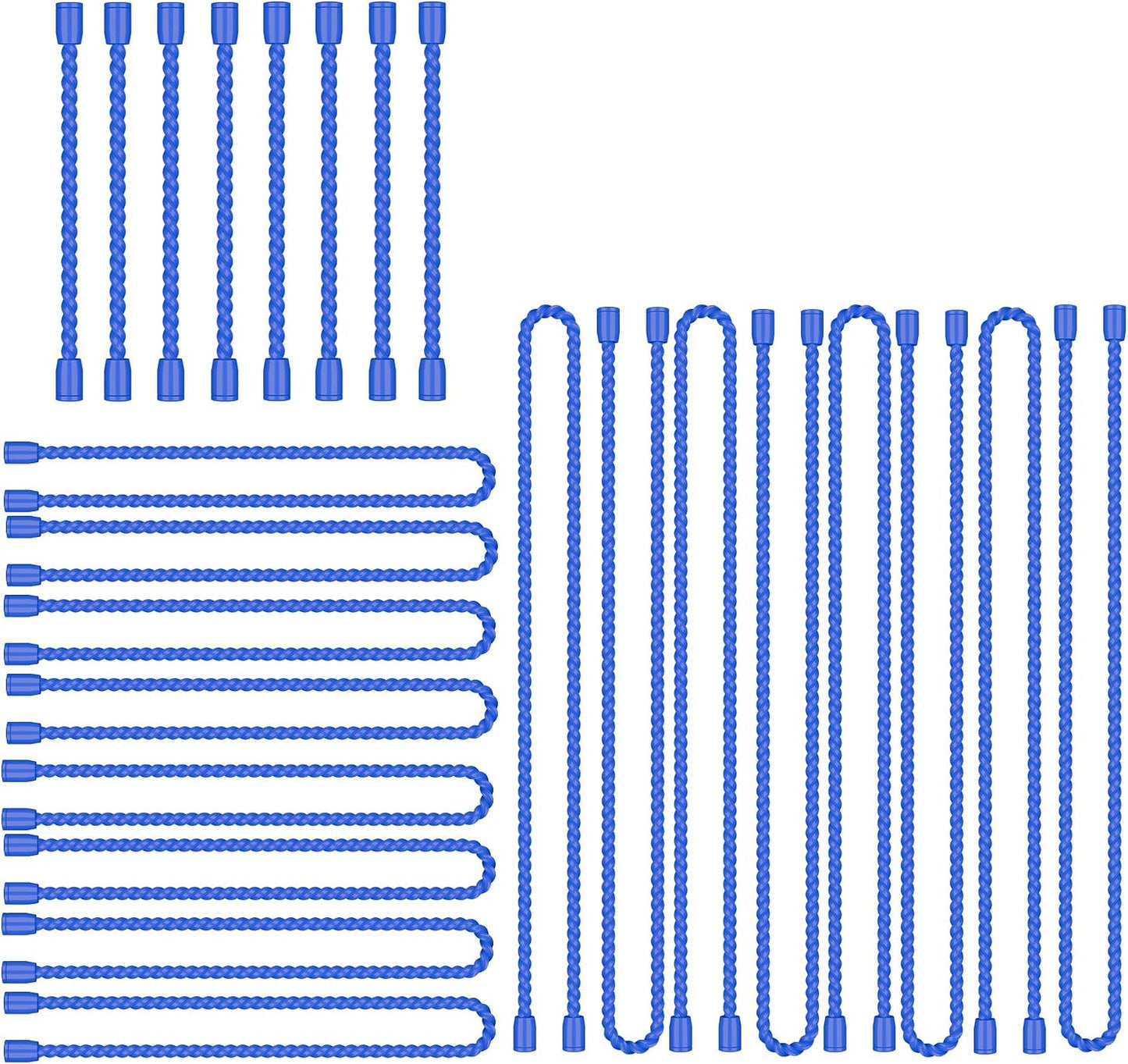 24 Pzas Bridas Cable Silicona 4-18pulg Reutilizables