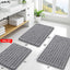 Tapete baño 36x24" chenilla suave antiderrap lavable