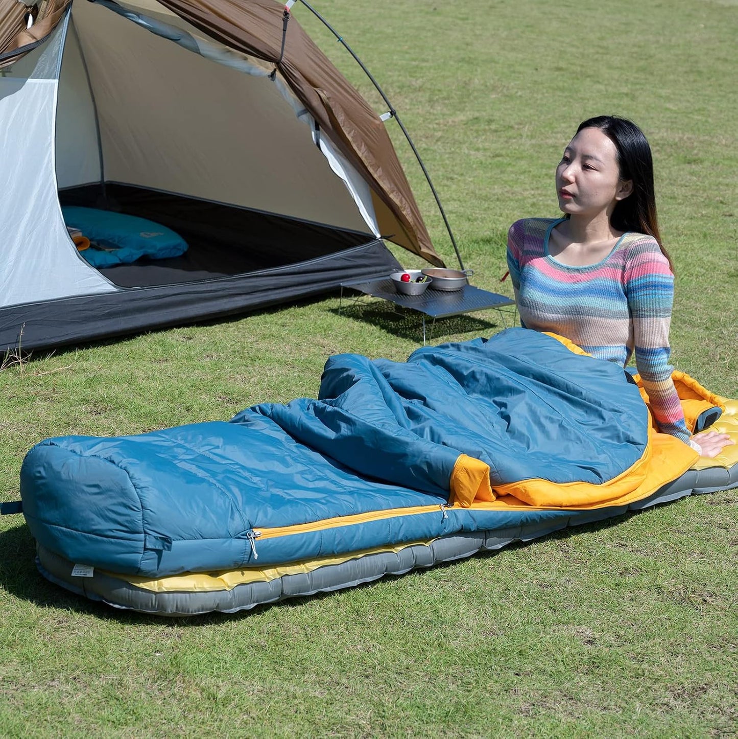 Saco dormir estilo momia Thinsulate 3M ultraligero cálido