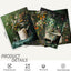 4 Pzas Impresiones Pared Baño Floral Vintage 8x10pulg Rústico