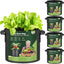 Bolsas cultivo 3gal con asas tela no tejida resistente