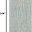 Alfombra decorativa impermeable 2'3x12' aguamarina y gris