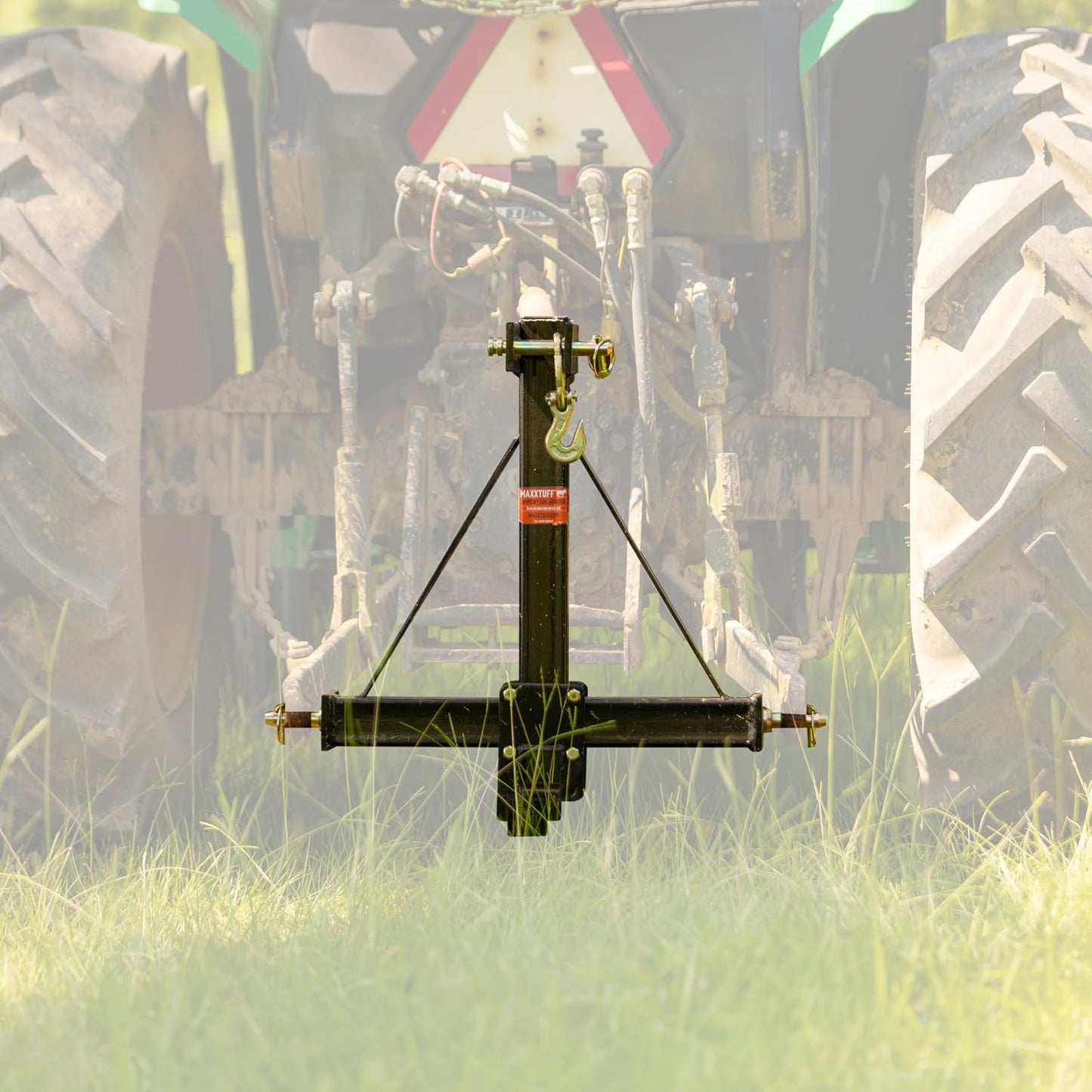Skidder 3 puntos resistente con cadena y enganche 2pulg