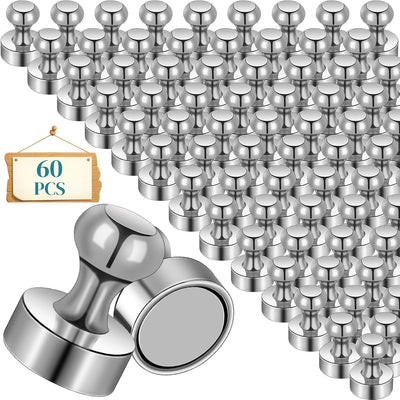 60 Imanes Neodimio 0.472x0.630pulg para Pizarra Blanca