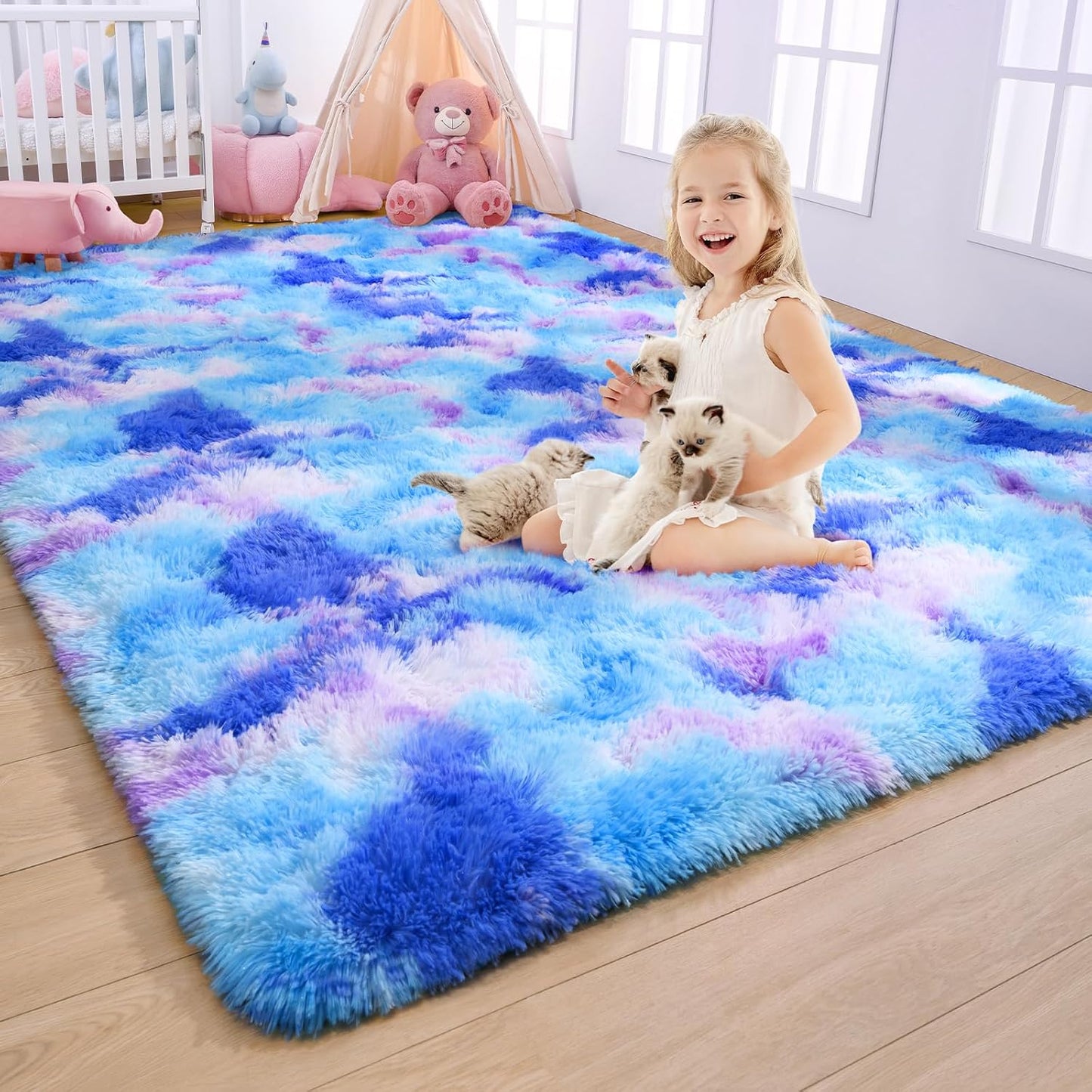 Alfombra suave 8x10ft para dormitorio pasillo habitación
