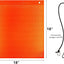 6 Banderas Seguridad Naranja 18x18pulg Camión Malla Resistente