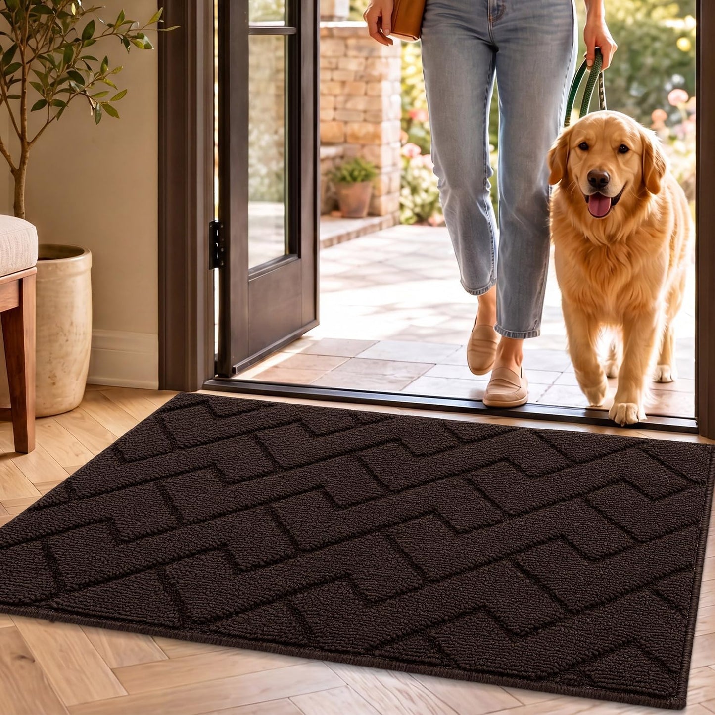 Tapete antiderrap puerta 20x31.5" absorbente lavable