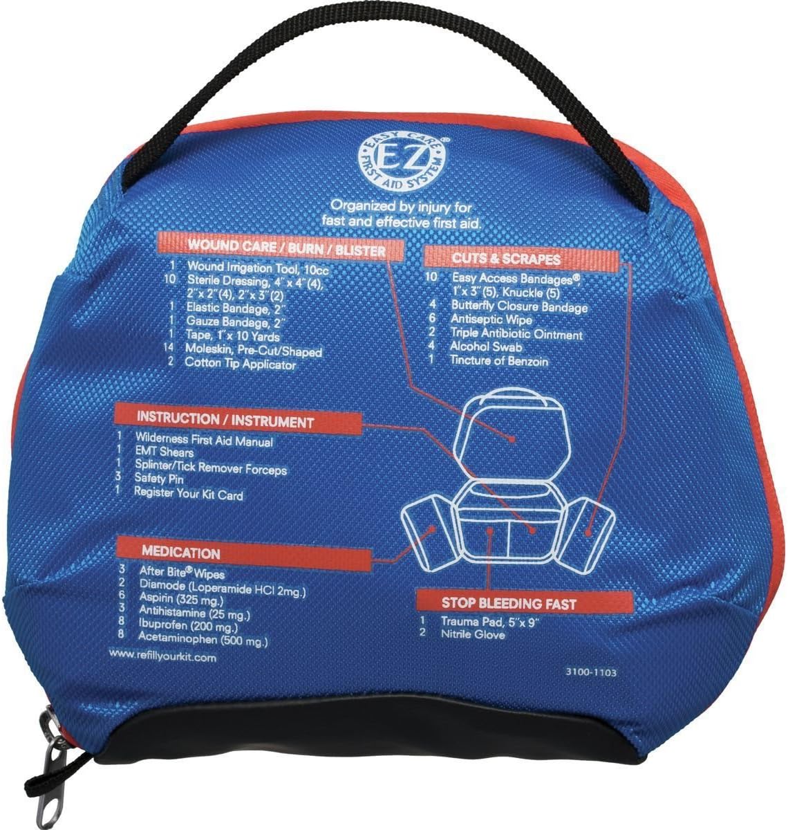 Kit de primeros auxilios Mountain Series para mochileros