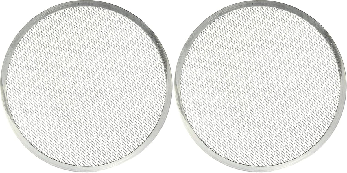 Pantalla para pizza acero inox 24pulg plateado set 2