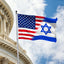 Bandera Israel-Estados Unidos 3x5ft poliéster doble costura
