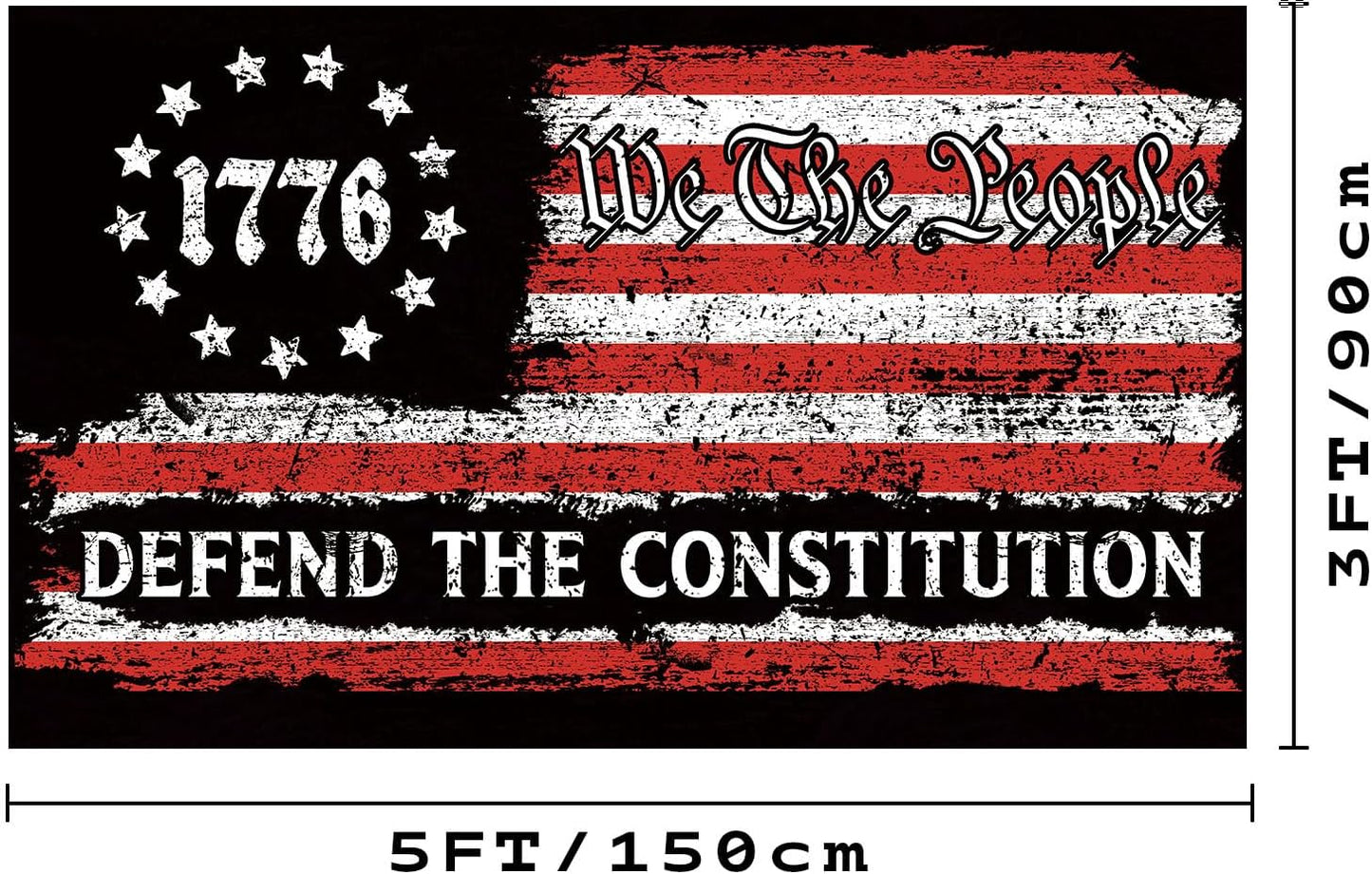 Bandera We the People 3x5pies para pared y auto