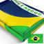 Bandera Brasil bordada 3x5pies lona resistente ojales latón