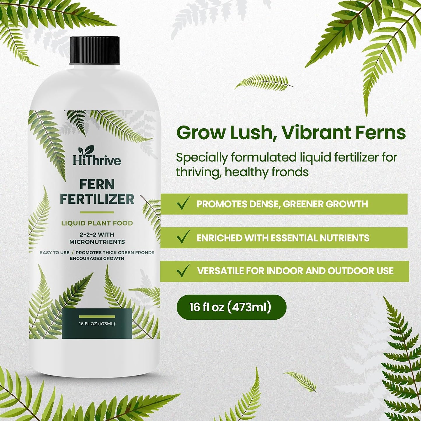 Fertilizante liquido para helechos 16oz 32gal
