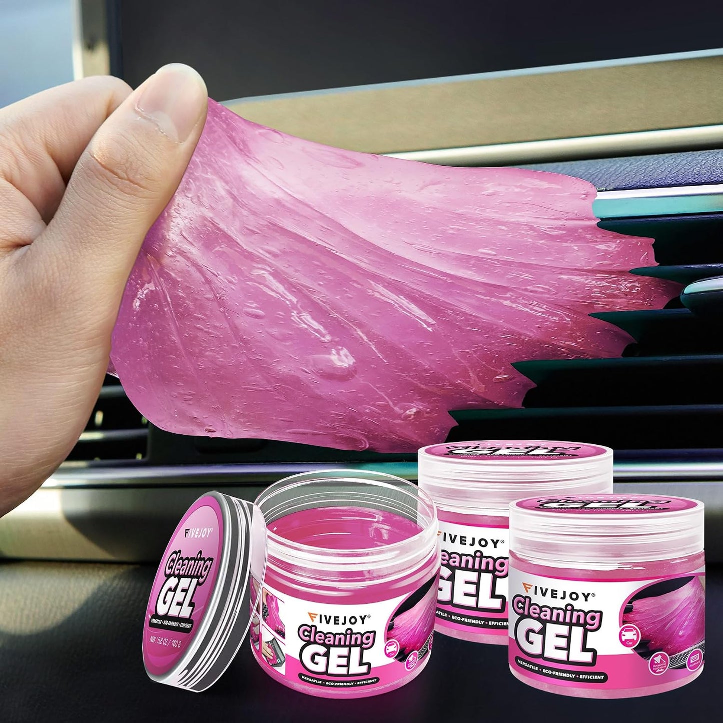 Gel limpieza interior auto reutiliz.