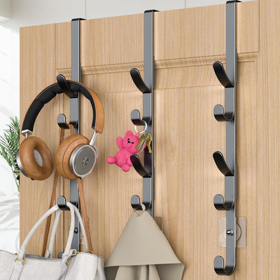 Ganchos metal para colgar abrigos y toallas puerta
