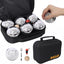 Set petanca 6 pzas metal oficial con bolsa para césped
