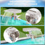 Fuente cascada piscina flujo suave abrazadera beige