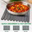 Tapete secado platos piedra absorbente cocina plegable