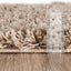 Alfombra área Solid Shag 6x9ft color gris pardo
