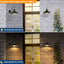 2 Luces Pared Cuello Cisne Impermeable Estilo Granja