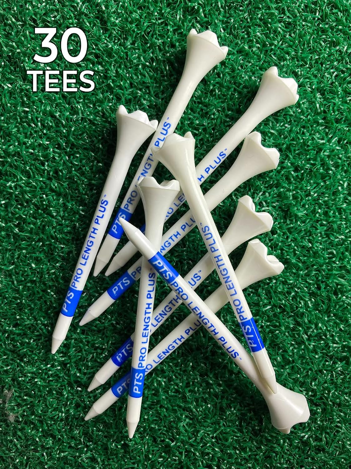 Tees de golf plástico 30uds 3-1/4pulg para drivers y maderas