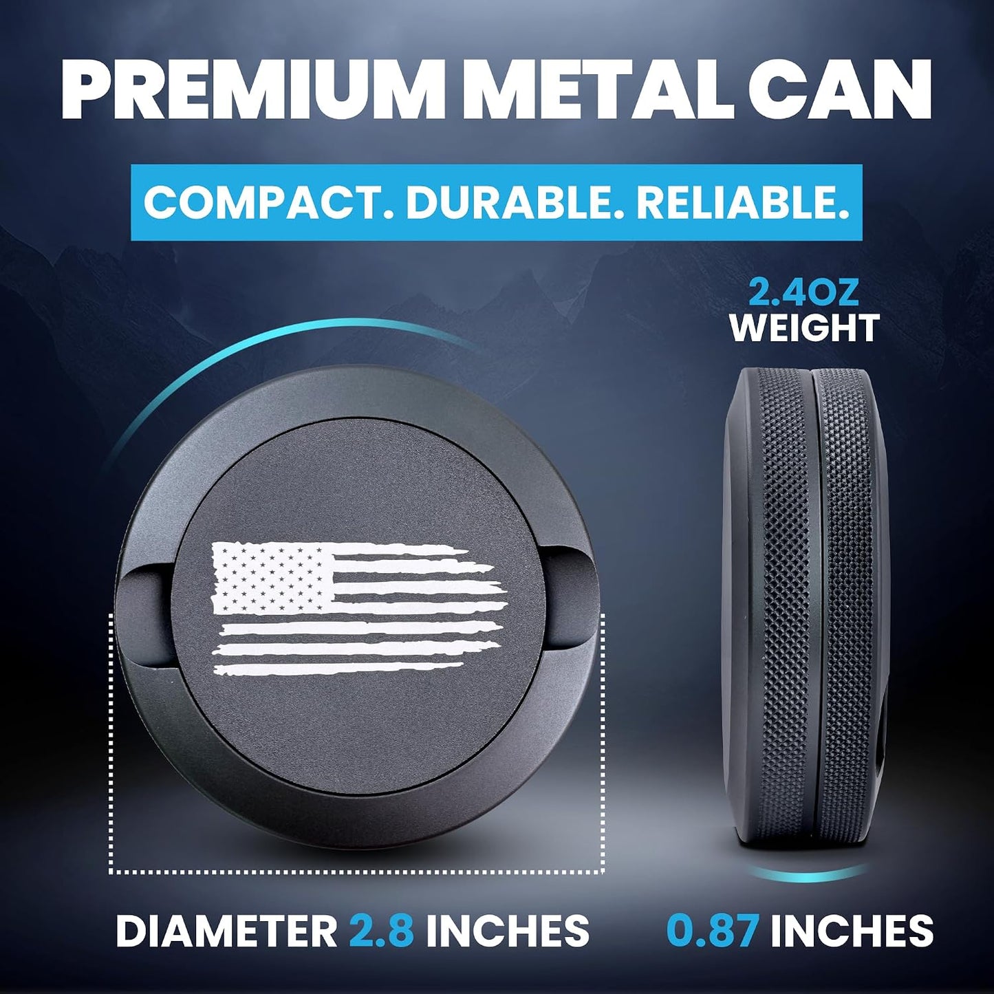 Lata metal Zyn a prueba humedad y olor