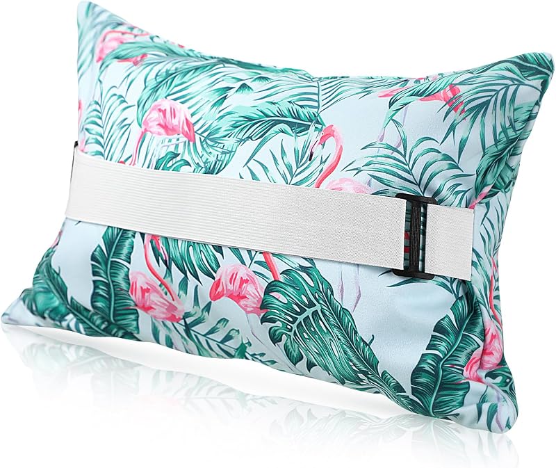 Almohada inflable playa flamenco funda extraible