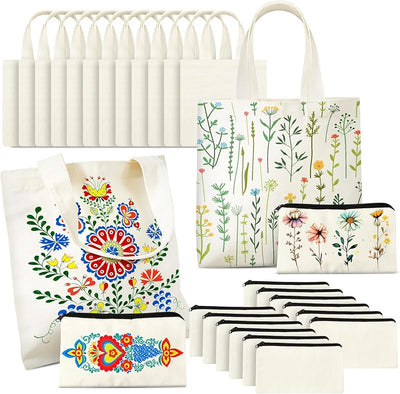 24 Bolsas Blancas Mini para Sublimación 10x10pulg